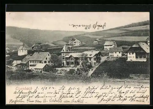 AK Eisenbach, Ortsansicht aus der Vogelschau
