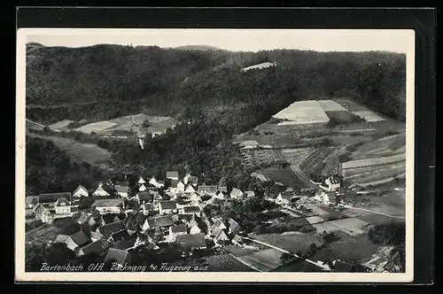 AK Bartenbach. Ort vom Flugzeug aus