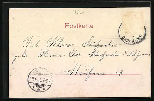 AK Schönau, Blick in die Thalstrasse