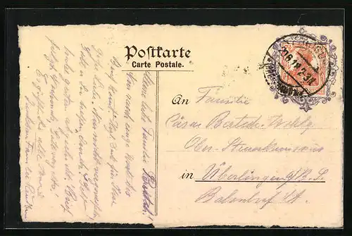 AK Freiburg, Urkunde Gasthaus Hechinger, Münchner Kindl