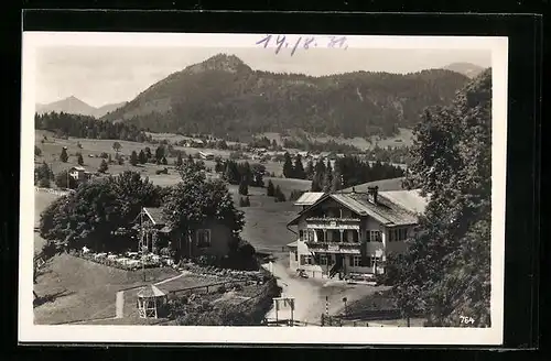 AK Reute bei Oberstdorf, Gasthaus u. Pension zur Gebirgsaussicht