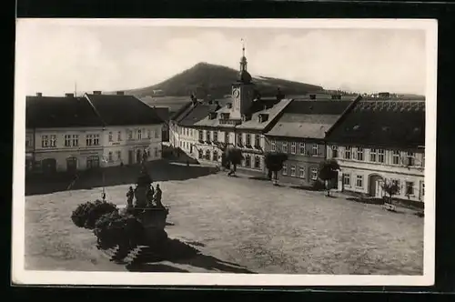 AK Bad Hirschberg, Marktplatz mit Rathaus