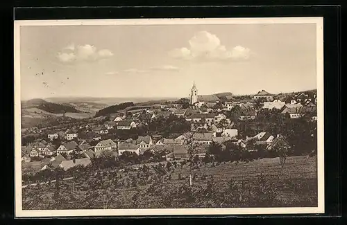 AK Benisch, Panoramablick vom Hutberg