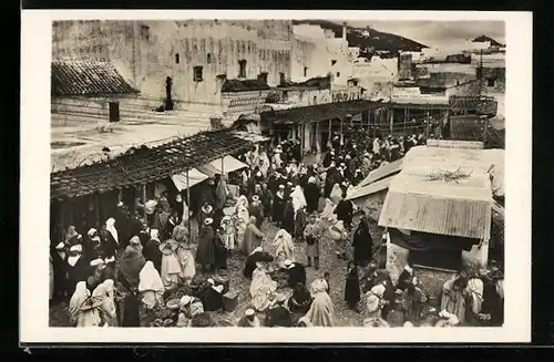 AK Tetuan, Blick auf den Marktplatz