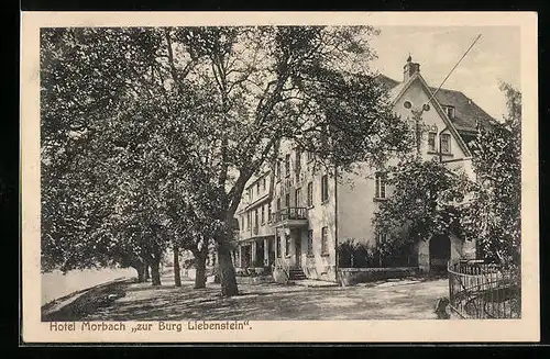 AK Bornhofen a. Rh., Hotel Morbach zur Burg Liebenstein