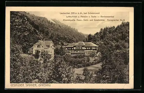 AK Oppenau, Luftkurhotel u. Pension z. Taube, Inh.: Gebrüder Spinner