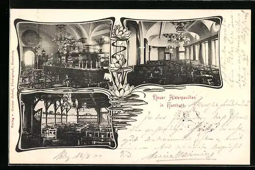 AK Hamburg-Neustadt, Neuer Alsterpavillon