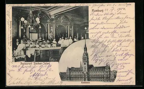 AK Hamburg, Restaurant Siechen-Jalant, Rathaus