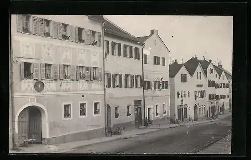 Foto-AK Wegscheid, Partie in der Hauptstrasse