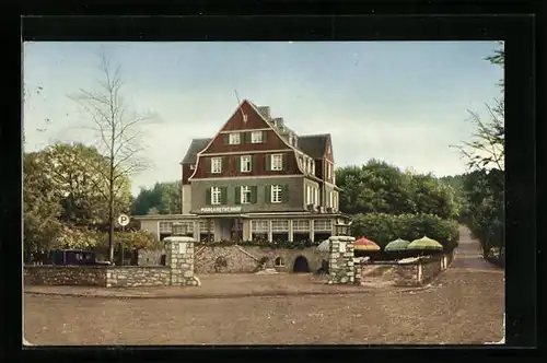 AK Königswinter, Kurhotel Margaretenhof mit Strasse