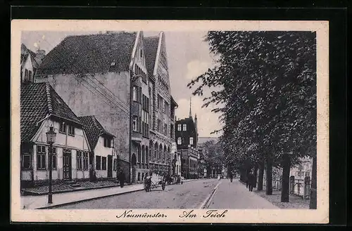 AK Neumünster, Strasse Am Teich