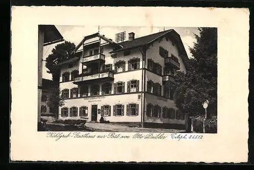AK Kohlgrub, Gasthaus zur Post von Otto Deibler