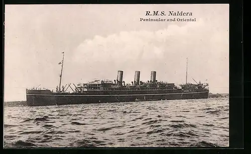 AK Passagierschiff R. M. S. Naldera in Fahrt