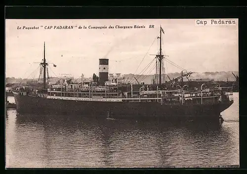 AK Passagierschiff Cap Padaran vor der Küste