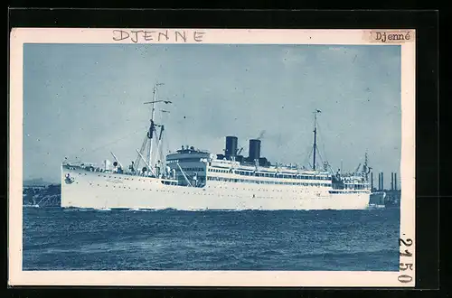 AK Passagierschiff Djenné vor der Küste