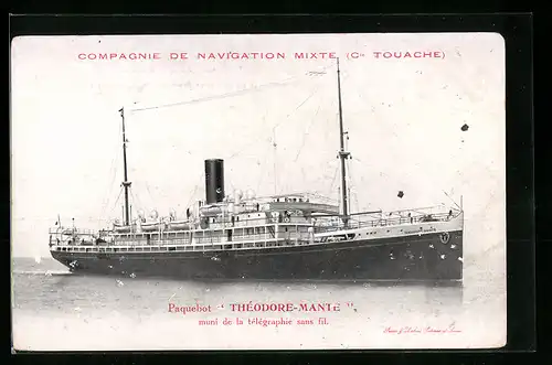 AK Passagierschiff Théodore-Mante in Fahrt