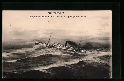 AK Passagierschiff Souirah auf hoher See