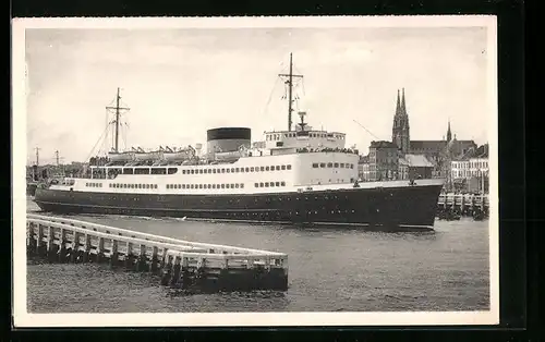 AK Ostende, Passagierschiff Prince Philippe in Fahrt