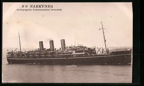AK Passagierschiff S.S. Narkunda der Compagnie Péninsulaire Oriental