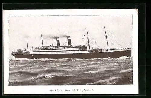 AK S. S. America der United States Lines