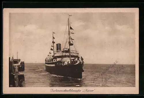 AK Turbinenschnelldampfer Kaiser