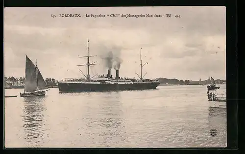 AK Bordeaux, Le Paquebot Chili des Messageries Maritimes