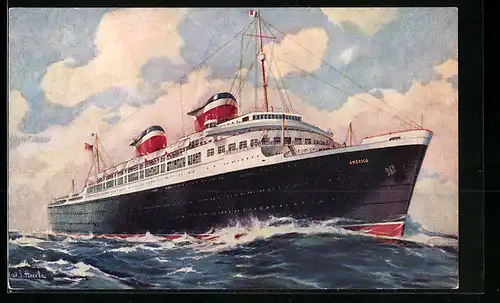 AK Passagierschiff America, United States Lines