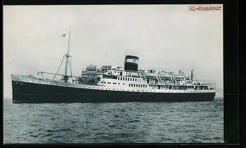 AK Paquebot El-Mansour, Cie de Navigation Mixte Algérie-Tunisie