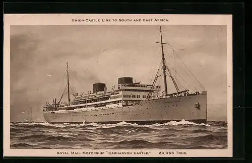 AK Union-Castle Royal Mail Motorship Carnarvon Castle