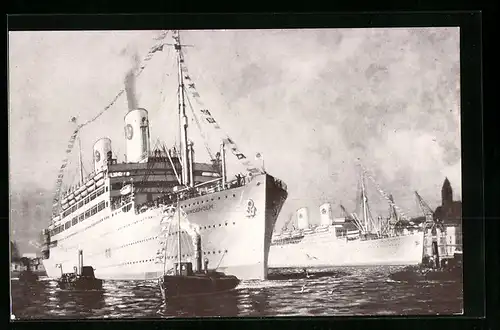 AK Passagierschiff Kungsholm-Gripsholm, Swedish American Line