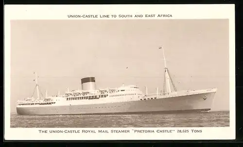AK The Union-Castle Royal Mail Steamer Pretoria Castle