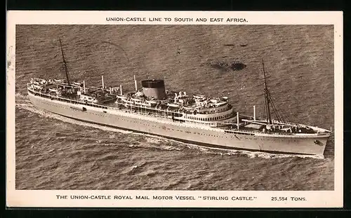 AK Passagierschiff Stirling Castle, The Union-Castle Royal Mail Motor Vessel