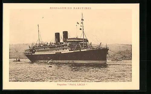 AK Passagierschiff Paul Lecat im Hafen