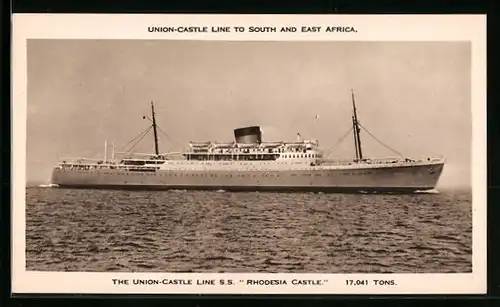 AK Passagierschiff Rhodesia Castle, The Union-Castle Line