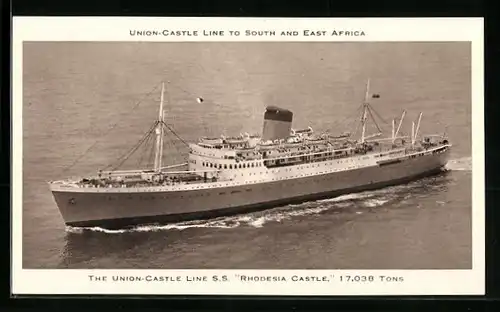 AK Passagierschiff Rhodesia Castle, The Union-Castle Line