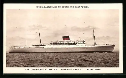 AK Passagierschiff Rhodesia Castle, The Union-Castle Line