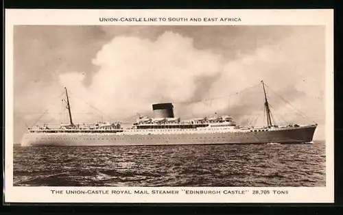 AK The Union-Castle Royal Mail Steamer Edinburgh Castle