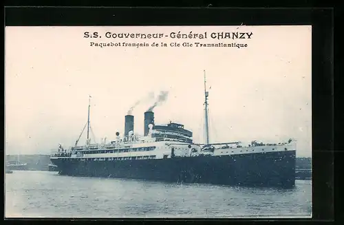 AK Passagierschiff S. S. Gouverneur-General Chanzy
