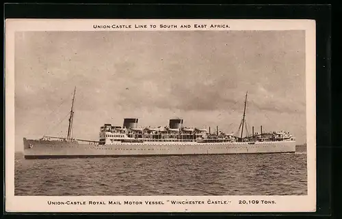 AK Union-Castle Royal Mail Motor Vessel Winchester Castle