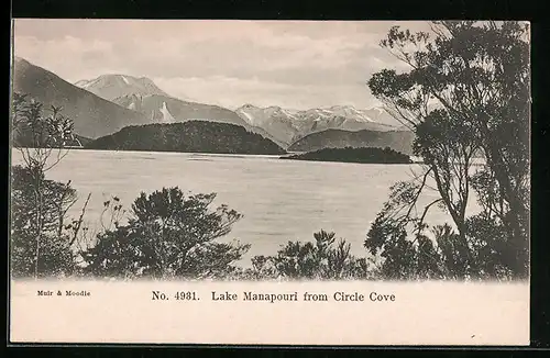 AK Lake Manapouri, Lake from Circle Cove