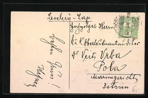 AK Pancsova, Ortsansicht aus der Vogelschau