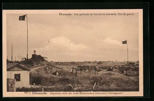 AK Dixmude, Vue générale de l`ancienne minoterie, Site de guerre