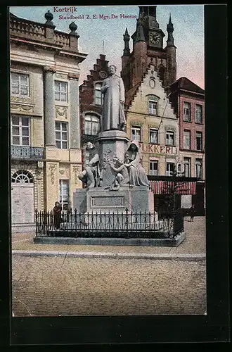 AK Kortrijk, Standbeeld Z. E. Mgr. De. Haerne