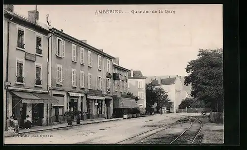AK Ambérieu, Quartier de la Gare