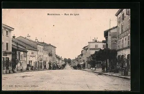 AK Meximieux, Rue de Lyon