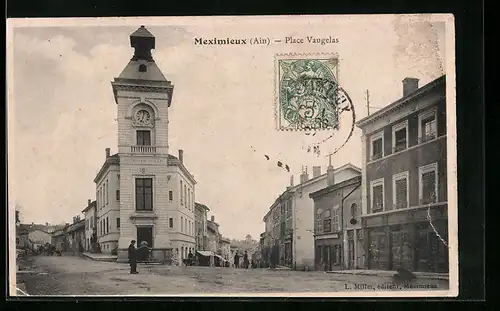 AK Meximieux, Place Vaugelas, Hotel de Ville