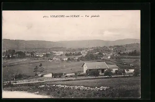 AK Simandre-sur-Suran, Vue generale