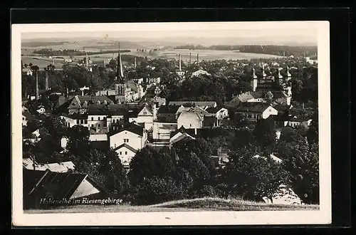 AK Hohenelbe, Totalansicht aus der Vogelschau