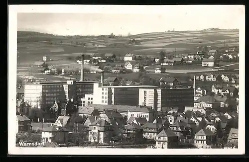AK Warnsdorf, Sicht über die Dächer der Ortschaft