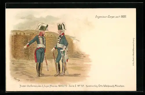 AK Soldaten des Ingenieur-Corps in Uniform